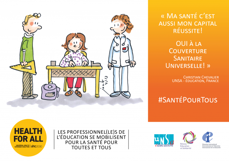 Conduite D'action D'éducation à La Santé Page De Garde Les professionnel(le)s de l'éducation se mobilisent pour la Santé pour